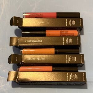 bareMinerals Gen Nude Lip Lacquer Collection - Vibrant Pink and Bold Orange